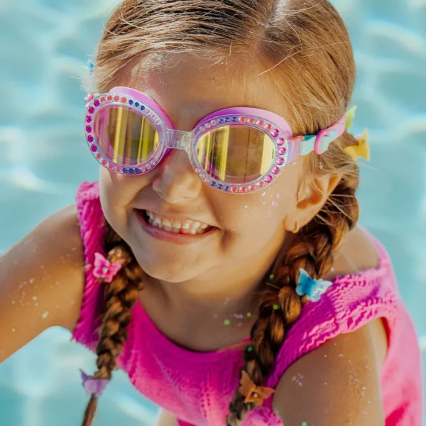 Discount Bling2o Bedazzled Blue Sparkling Summer Girl Kids' Swim Goggles