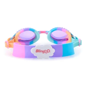 Online Bling2o Cloud Blue Sunny Day Kids' Swim Goggles