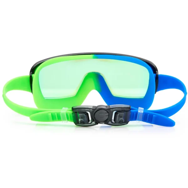 Online Bling2o Cyborg Cyan Prismatic Kids' Swim Goggles