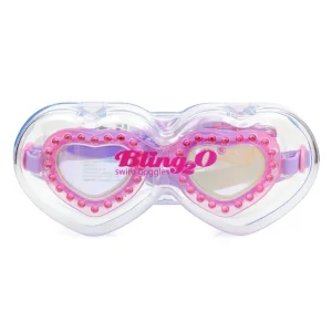 Best Bling2o First Crush Fuchsia Heart Throb Kids' Swim Goggles