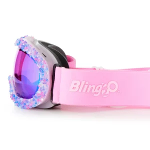 Sale Bling2o Ice of Purple Glaciers Kids' Ski Goggles