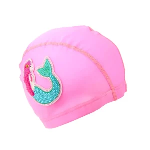 Clearance Bling2o Pink Mermaid Kids' Swim Cap