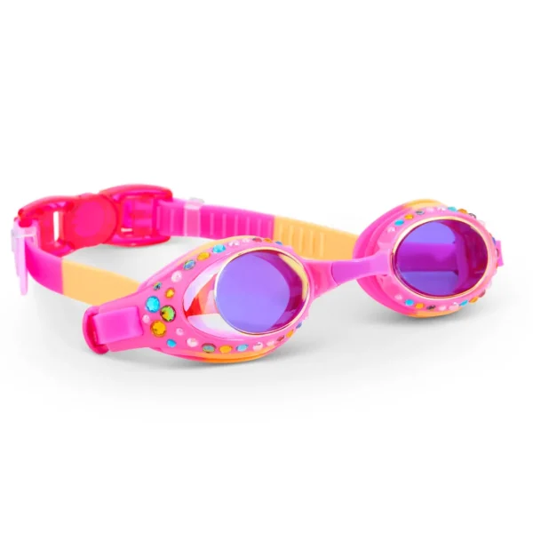 New Bling2o Tropical Tanzanite Glimmering Kids' Swim Goggles