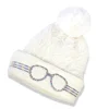 Fashion Bling2o White Snow Knit Kids' Beanie Hat